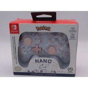Nintendo Switch - PowerA Nano Enhanced Wireless Controller Pikachu Garden, BNIB